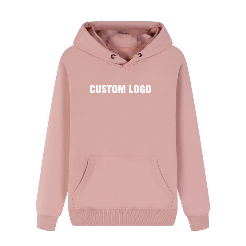 Wholesale Men Custom Logo Printing Embroidery Hoodies Warm Oversize Pullover