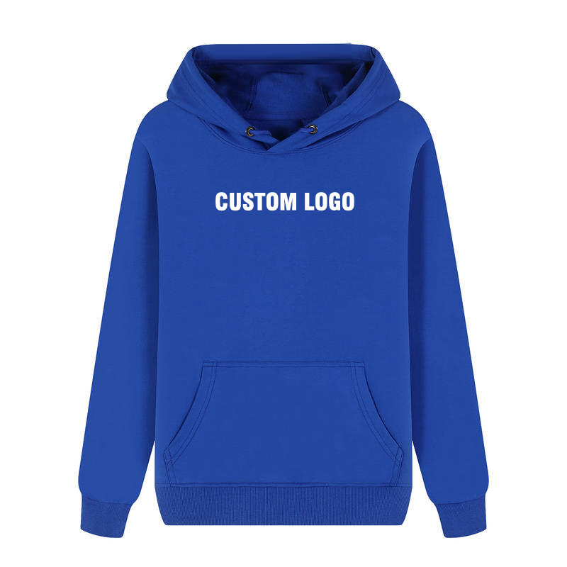 Wholesale Men Custom Logo Printing Embroidery Hoodies Warm Oversize Pullover