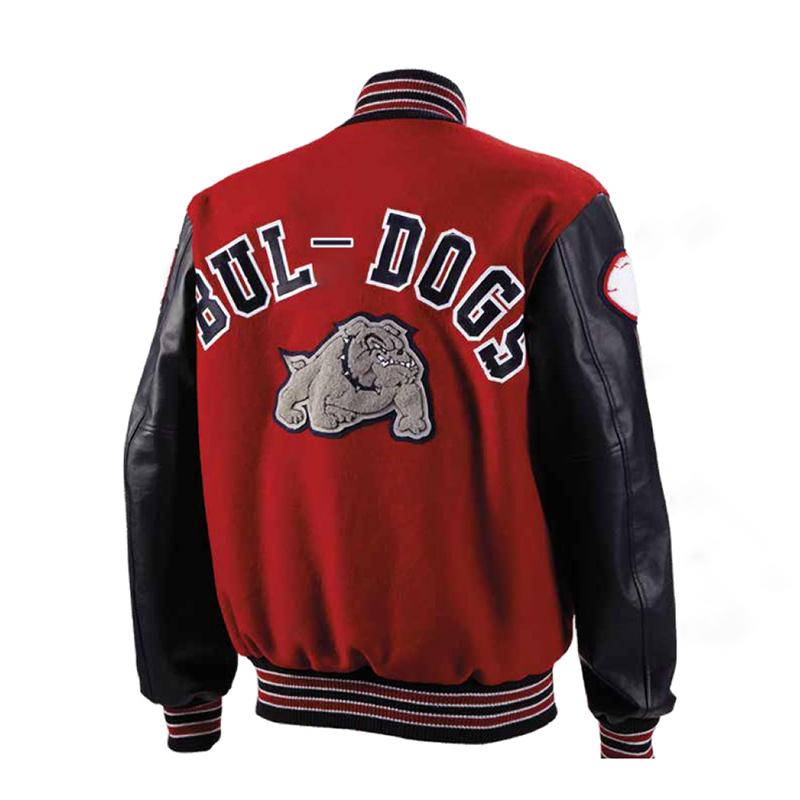 Custom Wool Melton and Genuine Leather Sleeves Varsity Letterman Jackets