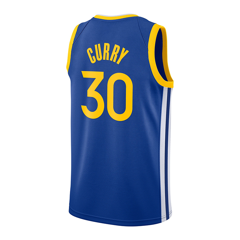 Custom Golden State Warriors Curry Replica Game Jersey